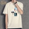 Camiseta Masculina de Manga Curta de Algodão Puro de Verão Marca Trbottomy Versátil para Casal Camiseta Masculina Exportação Camiseta Básica Personalização de Logo