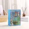 Sacolas de Presente para Compras de Novos Produtos Transfronteiriços Sacolas de Sacola de Papel Kraft Atacado Sacolas para Embalagem de Presente de Aniversário Doces Lanches