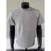 Cleanfit Camiseta de Verano para Hombre de Manga Corta Deconstruida Nueva Llegada Hombro Normal Holgada Americana Versátil Cuello Redondo Manga Media Top