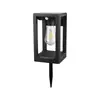 Lámpara Solar Nueva Personalizada Transfronteriza Decoración de Patio Cabezal de Columna Cuadrada LED Lámpara Solar de Pared Sensor Lámpara de Jardín