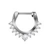Ebay Amazon wish comercio exterior para Europa y los Estados Unidos acero inoxidable diamante anillo de nariz clip para la nariz joyería para perforación al por mayor