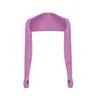 Protector solar de verano para exteriores chal de brazo unido para mujer ciclismo anti-ultravioleta cárdigan deportivo de seda de hielo de alta elasticidad
