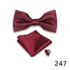 Corbata formal de negocios para hombre pañuelo de bolsillo traje banquete traje de boda accesorios lazo cuello flor fábrica mayoreo