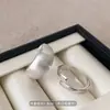 ¡Viento de tiro gigante y guapo! Anillo para Mujer Frío Cepillado Mate Liso Minimalista Japonés y Coreano Anillo 2025 Nuevo Anillo de Moda