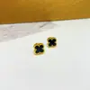 Clavos para Hueso del Oído, Verdes, Blancos y Rojos, Trébol Real, Trébol de Cuatro Hojas y Oso Sonriente, Pendientes Digitales de la Suerte, Nicho, Simples y Versátiles, Más Vendidos