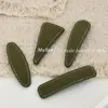 Pinza de BB de Color Aguacate con Puntada Sencilla, Pinza Geométrica Fresca de Verano para Mechones Laterales, Pasador para la Parte Posterior de la Cabeza