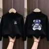 Roupa de Baixo Infantil Gola Alta Meia Outono/Inverno Novo Estilo Veludo Alemão Roupas de Outono para Meninos Top de Manga Longa Quente e Versátil para Crianças de Meia-Idade a Mais Velhas