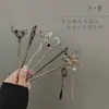 Nuevo Pasador de Pelo Elegante Estilo Chino Mariposa Perla Luna Creciente Borla Estilo Antiguo, Pasador Sencillo de Alta Gama para Mujeres