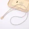 Bolso Bandolera de Cadena de Vidrio con Abalorios de Estrella de Cinco Puntas de Lujo Ligero Cadena de Repuesto Llavero Colgante Lanyard para Teléfono Accesorio de Cadena para Colgar
