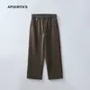 Ropa para Hombre Apo Pantalones Deportivos Casuales Transfronterizos para Hombre Invierno Forro Polar Engrosado Holgados Rectos Versátiles Cordón Pantalones Largos