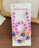 Estilo Coreano Doce Gelatina Acrílico Flor Crianças Elástico Colar Pulseira Joias de Bebê Presente de Aniversário para Meninas