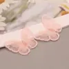5cm Bordado Grande Laço DIY Estilo Coreano Grampo de Cabelo de Uma Palavra Grampo de Borboleta Acessórios de Material