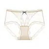 Novas Calcinhas de Renda Sexy Francesas para Mulheres, Cintura Média, Forro Antibacteriano de Algodão Puro, Confortável, Respirável, Menina Pura Desejo, Fio Dental