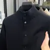 Suéter Jacquard Vintage de Malha Solta para Homens, Cardigã Casual para Outono e Inverno, Jaqueta de Tricô Espessa para Homens Jovens e de Meia-Idade
