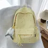 Mochila estrellada estilo japonés muy elegante para mujer, mochila casual de viaje, bolso escolar estilo ins para estudiantes de secundaria y preparatoria