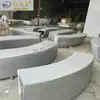 Banqueta de Cimento Aparente com Superfície Imitando Terrazzo GRC Árvore de Paisagismo Piscina Banqueta de Pedra Artificial Fabricante