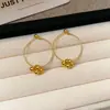 Brincos Argola Redondos Agulha de Prata Brilhantes, Estilo Minimalista, Simples e Modernos, Versáteis para o Dia a Dia, Luxo Leve, Brincos de Alta Qualidade
