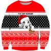 Camisa de cuello alto para Otoño e Invierno de Halloween Suéter Casual para Hombre Suéter con Impresión Digital 3D Calavera Ropa para Adultos y Niños Navidad