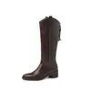 40-42 Talla Grande Visualmente Altos Versátiles Cuello en V Botas de Caballero Estilo Western 2026 Otoño Invierno Chunky Tacón Medio Punta Puntiaguda Caña Alta Botas Largas para Mujer