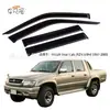 Adequado para HILUX VIGO 2/4 portas cabine dupla protetor de chuva preto sobrancelha de chuva comércio exterior atacado transfronteiriço