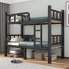 Litera superior e inferior engrosada, cama de hierro, dormitorio del personal, estante para cama superior e inferior, cama doble de hierro alta y baja de la escuela