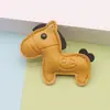 Colgante de Lujo Año del Caballo de Cuero Adorno de Pony Regalo Llavero de Pony para Coche Accesorios para Bolso