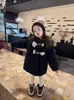 Elegante abrigo acolchado de invierno para niñas, nueva colección 2026, cárdigan exterior grueso de lana de cordero, abrigo de algodón de invierno para bebés niñas