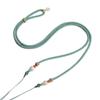 Nuevo cordón horizontal Tianzhu tejido a mano para hombres y mujeres, joyería de la suerte, colgante de jade, collar de clavícula con cuello halter, cuerda