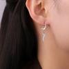 Europa y Estados Unidos suministro mayorista transfronterizo de colgante de forma irregular, joyería de regalo de dama chili, aretes de acero inoxidable