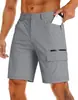 Comercio Exterior Transfronterizo Aliexpress Pantalones Cortos Funcionales de Exterior para Hombre Bolsillos Múltiples Holgados Tipo Cargo Verano Venta al por Mayor en Stock