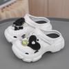 Novos Sapatos de Caverna DIY Sapatos Tridimensionais Flor Desenho Animado Fofo Acessórios Sandálias Verão Roupa Externa Moda Feminina Sapatos de Caverna Tendência