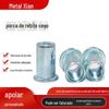 Fábrica de porca de rebite branco zincado chapeado cabeça plana vertical rebite de grão porca listrado knurling puxar mãe cor zinco através de furo rebite mãe