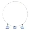 Nuevos accesorios de boda, arco circular de hierro forjado, fondo, puerta de flores redonda de una sola varilla, césped al aire libre, boda, comercio exterior transfronterizo