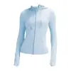 Ropa nueva de yoga otoño e invierno popular para mujer chaqueta con capucha de color liso cárdigan con capucha casual para deportes running nocturno yoga