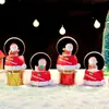Novo produto transfronteiriço: Bola de cristal de chaminé de Natal, mini bola d'água brilhante, ornamento criativo, decoração de luz ambiente para quarto