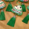 Sachets de Festival do Barco-Dragão Borla Triângulo Sacos de Zongzi Desenho Animado Presente Sachets de Ai Zongzi Pingente de Mão Acessórios para Carro