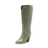 Botas de Caballero Botas de Moda 40 Mujer 202348 Botas Altas Zapatos de Mujer de Tacón Alto Puntiagudos Otoño Europeo y Americano Comercio Exterior Negro
