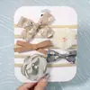 Acessórios de Cabelo de Tecido Infantil Transfronteiriços Laço Feito à Mão Faixa de Cabelo Conjunto de Ano Novo Conjunto de Faixa de Cabelo de Nylon para Bebê 2916