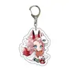 Man Yun Cazador de Demonios: Llavero de Mascota Kimetsu No Yaiba Anime Inosuke Nezuko Acrílico Colgante para Mochila de Estudiante
