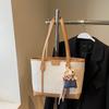 Bolso de Viajero de Gran Capacidad para Mujer 2025 Verano Nueva Moda Bolso de Hombro Simple Bolso Tote de Estilo Coreano de Aspecto Elegante