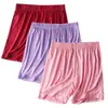 Roupa de Casa Feminina de Modal para o Verão Shorts Conjunto de Três Peças Casual