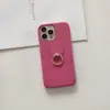Patrón de Lichi Adecuado para Funda de Teléfono Apple de 15/17 con Soporte de Anillo en Forma de Lágrima, Soporte para 16Promax, Multifuncional para 16Pro