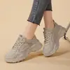 Grulla Blanca Almohada 2026 Modelo Nuevo Zapatos de Papá para Mujer, Ligeros de Suela Gruesa Malla Transpirable Versátiles Casuales Deportivos para Caminar