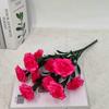 Flores de Clavel de Tallo de Hierba Acuática Multicabezal en Stock al por Mayor para Mesa de Sala de Estar Decoración del Hogar Flores de Seda de Tallo Único Arreglo Floral Artificial