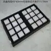 Caja Transparente para Joyería Piedra Desnuda Anillo de Diamante Caibao Fideos Wen Jugar Tarjeta de Jade Cuenta de Buda Almacenamiento Xizang Bolsa Cuadrada de Exhibición con Asa