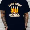Esqueça Seus Problemas Beerhappy Abre Camisetas Casuais Confortáveis de Manga Curta