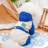 Ropa para Perros Estilo Otoño e Invierno Chaqueta de Algodón de Cuatro Patas para Perros Pequeños Bichón Teddy Pomerania Chaqueta Cálida Impermeable a Prueba de Nieve de Invierno