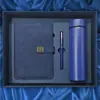 Caja de Regalo con Cuaderno A5, Bolígrafo y Taza Térmica, Set de Tres Piezas para Negocios, Regalo con Logo Personalizable