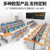 Mesa de Computador Dobrável, Sala de Treinamento Multimídia Escolar, Sala de Informática com Monitor Oculto