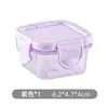 Mini Caixa Conservadora de Frescor, Caixa Seladora para Doces, Caixa de Suplementos Alimentares para Bebês e Crianças, Caixa de Armazenamento, Caixa de Remédios, Caixa de Armazenamento de Embalagem de Grau Alimentício